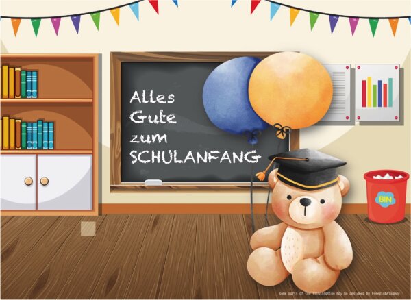 Motiveinleger für: Geschenkbarren -  Schulanfang