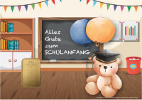 Geschenkbarren - 2,5 Gramm Goldbarren - Schulanfang