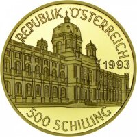 Österreich 500 Schilling 1993 Kunsthistorisches Museum Gold