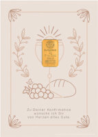 Geschenkbarren - 2 Gramm Goldbarren - Konfirmation Beige