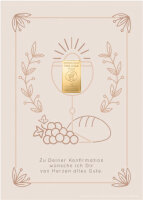 Geschenkbarren - 1 Gramm Goldbarren - Konfirmation Beige