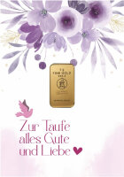 Geschenkbarren - 5 Gramm Goldbarren - Zur Taufe Rose