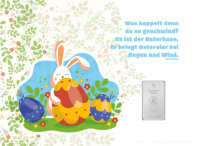 Geschenkbarren - 1 Gramm Silberbarren - Ostern Gr