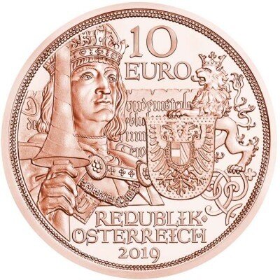 Österreich 10 Euro 2019 - Mit Kettenhemd und Schwert "Ritterlichkeit" - Kupfer