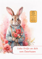 Geschenkbarren - 2 Gramm Goldbarren - Rose