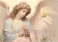 Geschenkbarren - 1 Gramm Goldbarren - Schutzengel Beige