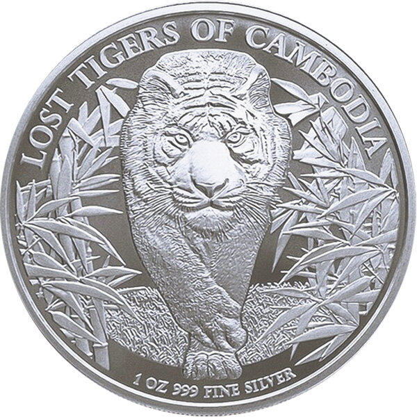 Cambodia Lost Tigers of Cambodia 5. Ausgabe 2026 1 oz Silber
