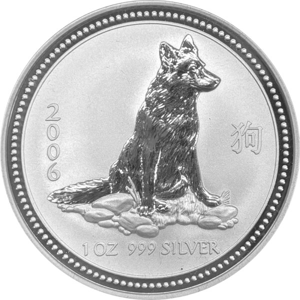 Australien Lunar I 2006 Jahr des Hundes 1 oz Silber