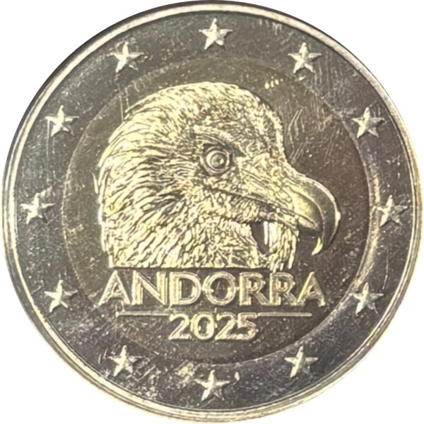 Andorra 2 Euro 2025 "Bartgeier"
