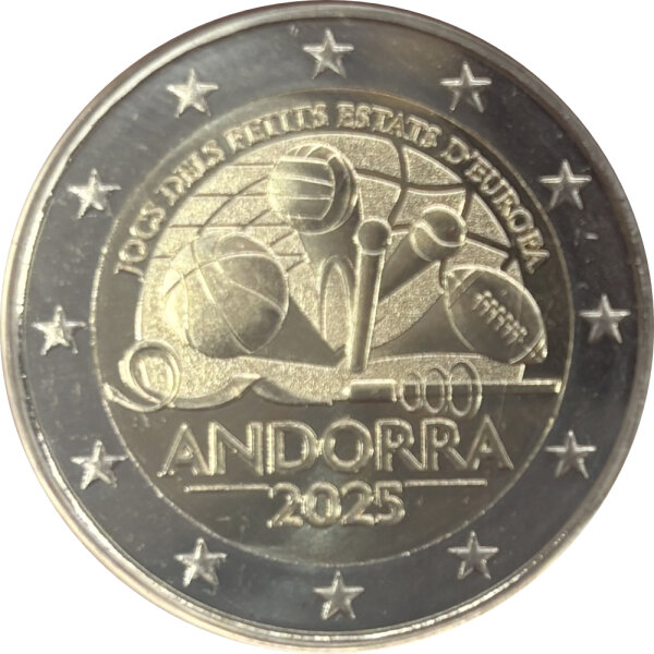 Andorra 2 Euro 2025 "Kleinstaatenspiele"