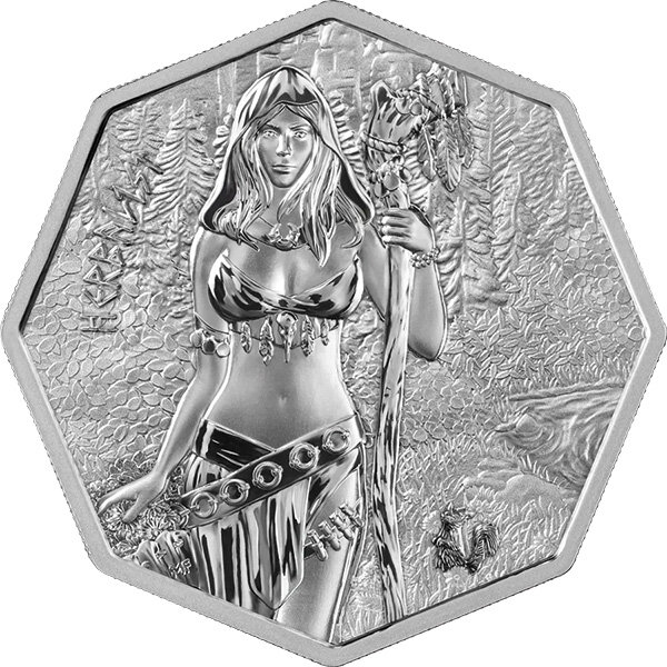 Round Witchcraft - Herbalist 2025 1 oz Silber