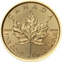 Kanada Maple Leaf 2026 1/10 oz Gold