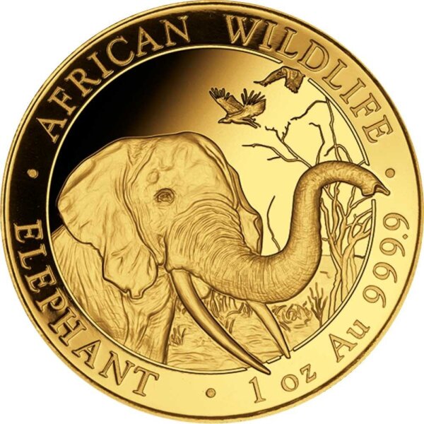 Somalia Elefant 2018 1 oz Gold