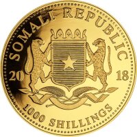 Somalia Elefant 2018 1 oz Gold