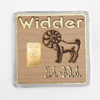 Holz-Geschenkbarren "Sternzeichen Widder"  - 1...