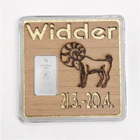 Holz-Geschenkbarren "Sternzeichen Widder"  - 1...