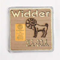 Holz-Geschenkbarren "Sternzeichen Widder" - 2...