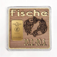 Holz-Geschenkbarren "Sternzeichen Fische" - 5...