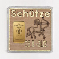 Holz-Geschenkbarren "Sternzeichen Schütze" - 5...