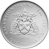 Ascension Island Segelschiff 2025 1 oz Silber