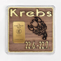 Holz-Geschenkbarren "Sternzeichen Krebs" - 5...