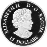 Kanada 15 Dollars 2018 - Prächtige Weißkopfseeadler - Silber PP