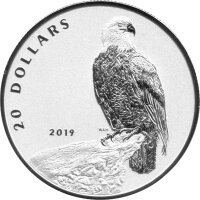 Kanada 20 Dollars 2019 - Weißkopfseeadler - Silber PP