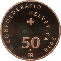 Schweiz 50 Franken 2018 - Wilhelm Tell - Gold PP