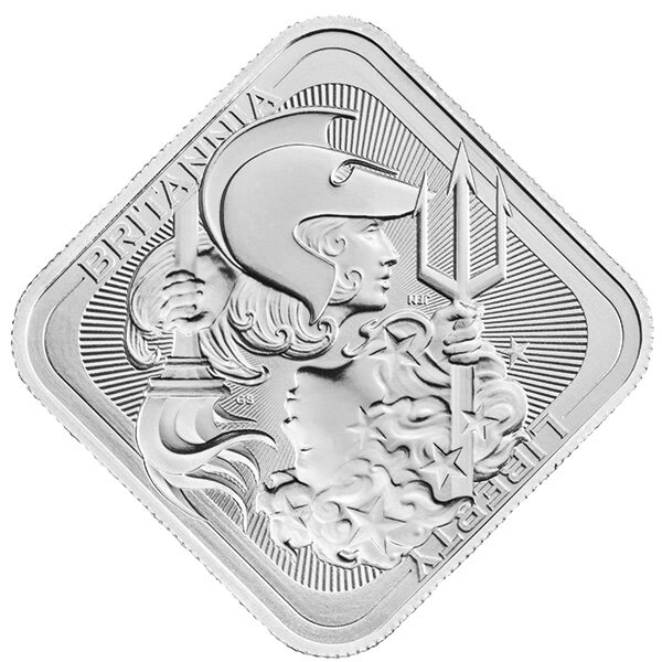 31,1 Gramm Silberbarren UK Britannia und Liberty 2025