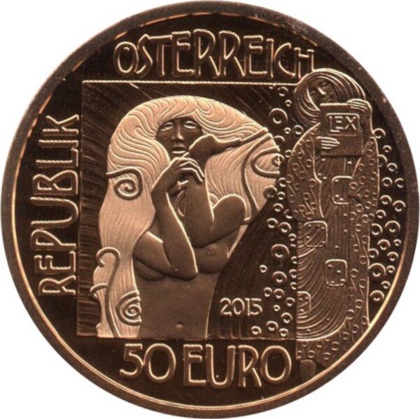 Österreich 50 Euro 2015 - Klimt`s Frauen "Medizin" - Gold