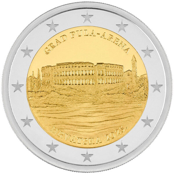 Kroatien 2 Euro 2025 "Pula Arena"