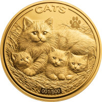 Fiji CATS 5. Ausgabe 2026 1/10 oz Gold | Prooflike