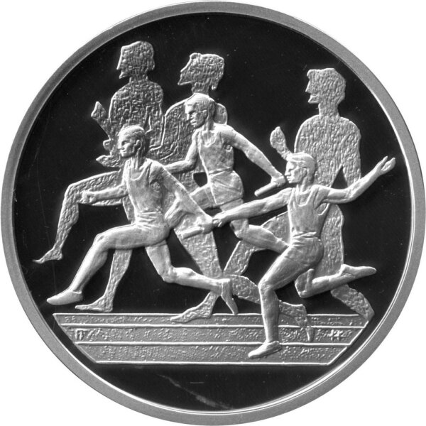 Griechenland 10 Euro 2004 - XXVIII. Olympische Sommerspiele 2004 in Athen "Staffellauf" - Silber PP