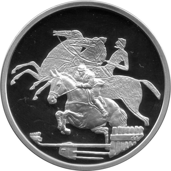 Griechenland 10 Euro 2004 - XXVIII. Olympische Sommerspiele 2004 in Athen "Pferdesport" - Silber PP