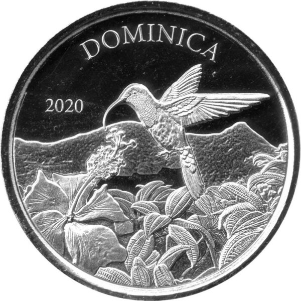 EC 8 2020 3. Ausgabe Dominica - Hummingbird-Kolobri - 1 oz Silber