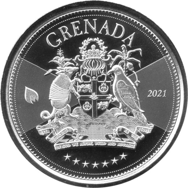 EC 8 2021 4. Ausgabe Grenada - Coat of Arms-Wappen - 1 oz Silber