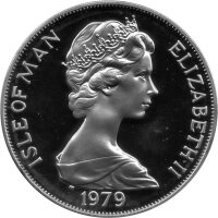 Isle of Man 1 Crown 1979 - 1000 Jahre Tynwald "Ostindien" - Silber PP