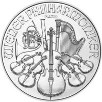 Österreich Wiener Philharmoniker div. 1/25 oz Platin