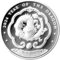 Bhutan 200 Ngultrum 2024 - Jahr des Drachen - Silber