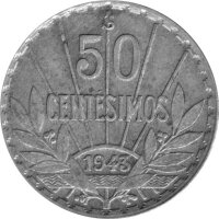 Uruguay 50 Centesimos 1943 - Umlaufmünze - Silber