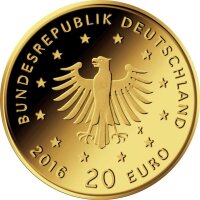 Deutschland 20 Euro Heimische Vögel 2016 - J - "Nachtigall"