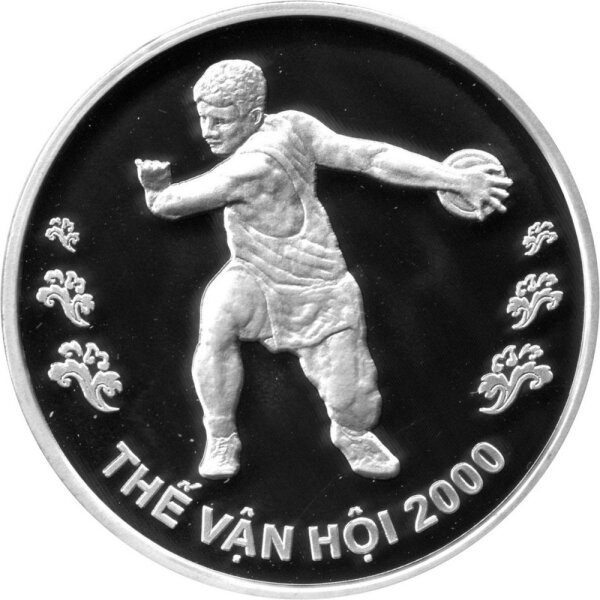 Vietnam 100 Dong 2000 - XX. Olympische Sommerspiele 2000 in Sydney "Diskuswurf" - Silber PP