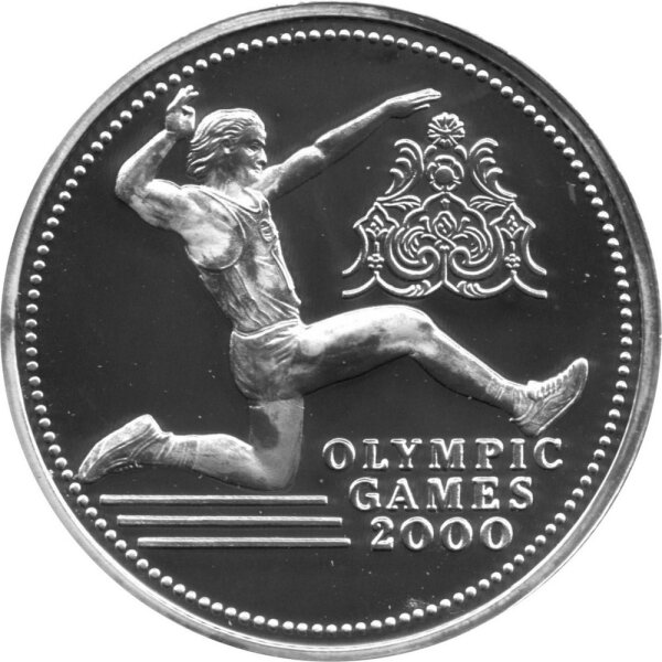 Türkei 3.000.000 Lira 1998 - XXVII. Olympische Sommerspiele 2000 in Sydney "Weitsprung" - Silber PP