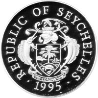 Seychellen 25 Rupees 1995 - XXVI. Olympische Sommerspiele 1996 in Atlanta "Segeln" - Silber PP