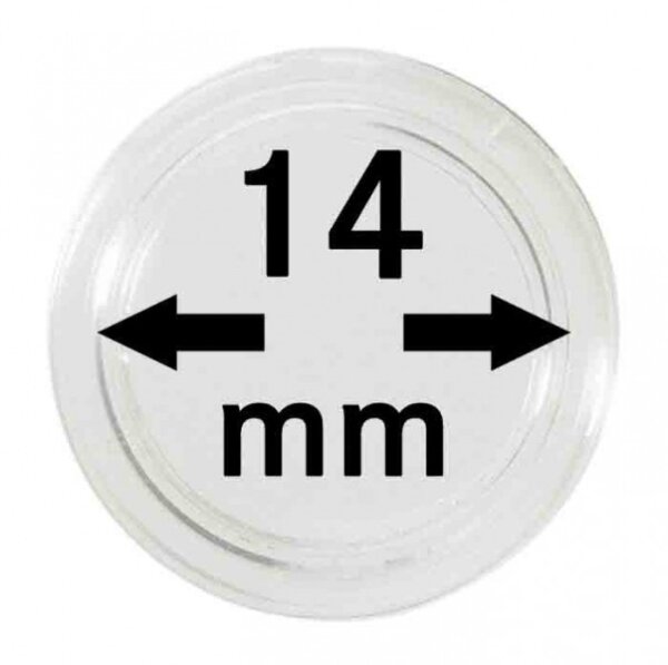 Ø 14 mm Münzkapseln Lindner 1 Stück