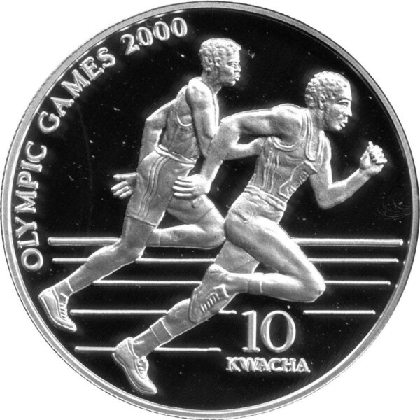 Malawi 10 Kwacha 1999 - XXVII. Olympische Sommerspiele 2000 in Sydney "Läufer" - Silber PP