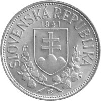 Slowakei 20 Kronen 1941 - Die heiligen Kyrill und Methodius - Silber