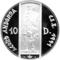 Andorra 10 Diners 1995 - Zollunion "Ramon Berenguer...