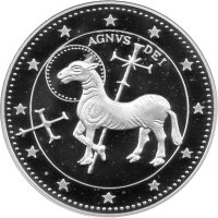 Andorra 10 Diners 1995 - Agnus Dei - 1 oz Silber PP