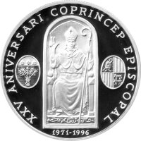 Andorra 10 Diners 1996 - 25 Jahre bischöflicher...